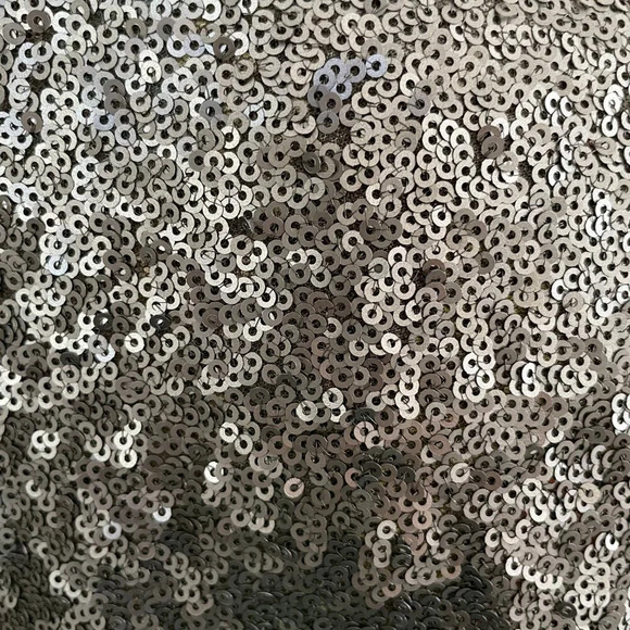 Johnny Was Bohemian Button Down Sequined Jacket Velvet Trim Blk Grey Silv Sz XL - Picture 8 of 14